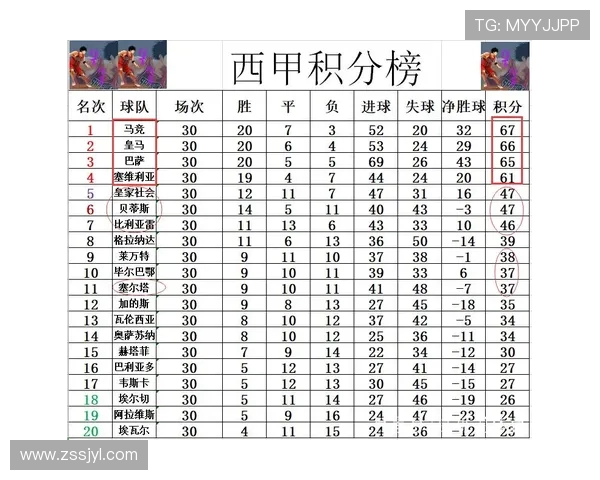 2008年西甲积分榜赛季排名及积分总结